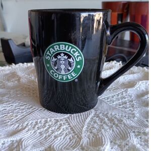 2008 Collectible Starbucks Black Coffee Mug Classic Green Mermaid Logo